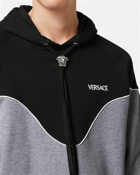 versace rainbow medusa logo hoodie|La Medusa Logo Hoodie Black,Gray .